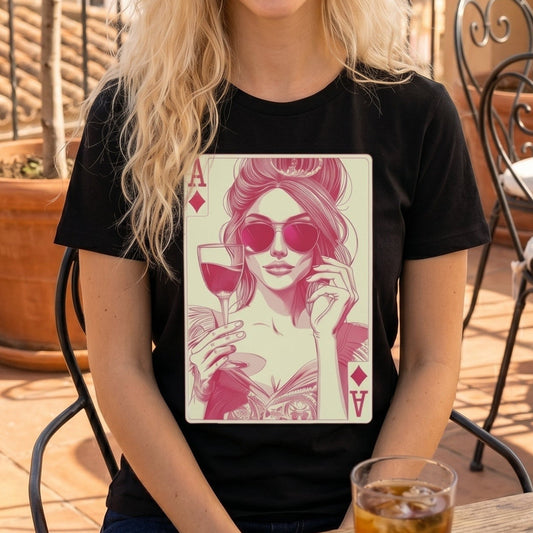 AMMOR PARIS "The Ace Queen" Luxury Graphic Tee – Premium Streetwear