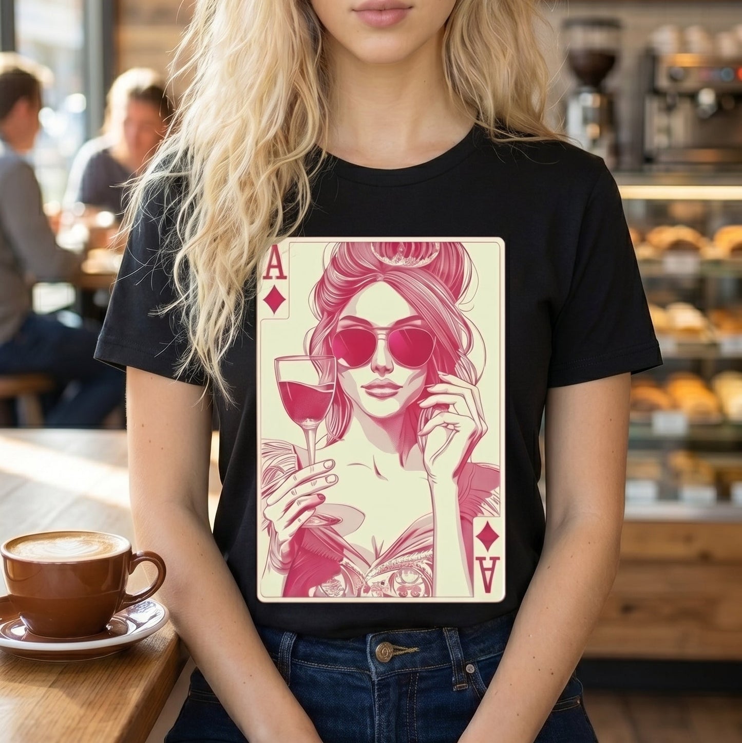AMMOR PARIS "The Ace Queen" Luxury Graphic Tee – Premium Streetwear