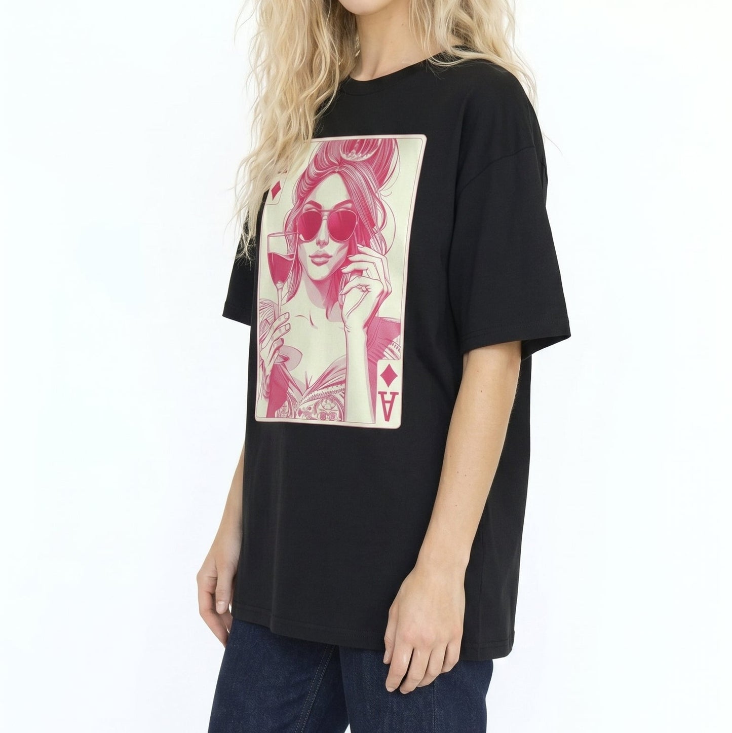 AMMOR PARIS "The Ace Queen" Luxury Graphic Tee – Premium Streetwear